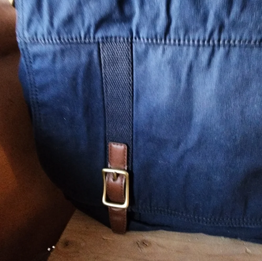 Mens Fossil Navy Blue Satchel